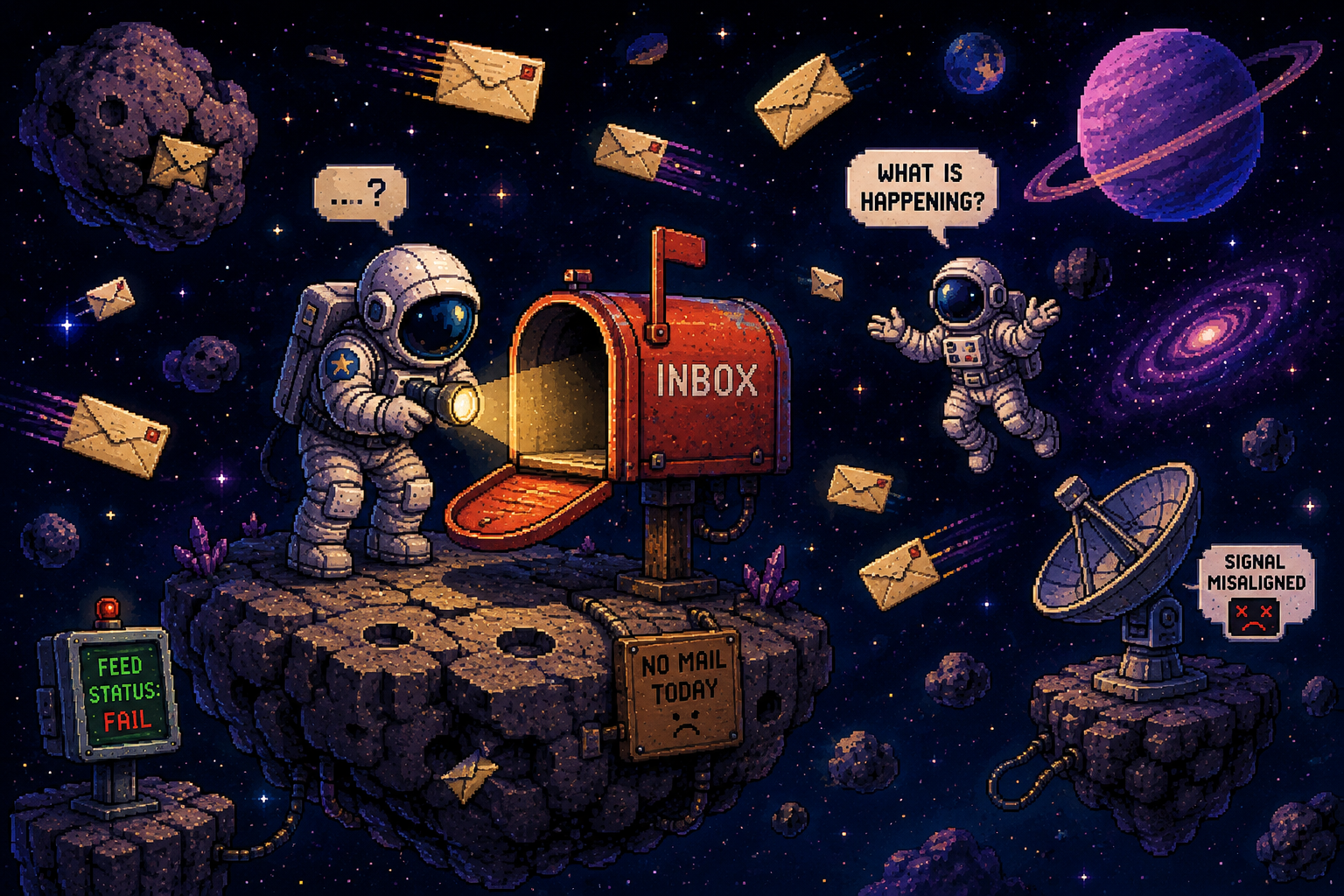 Feed not being picked up illustration