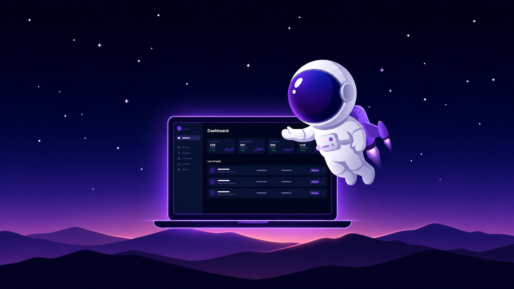 Suppli inventory automation — astronaut with dashboard